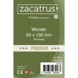 Fundas Zacatrus Wonder premium (65 mm X 100 mm) (55 uds) de Zacatrus en Fundas | La Cueva Roja