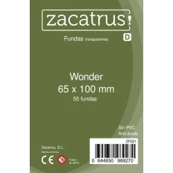 Fundas Zacatrus Wonder (65 mm X 100 mm) (55 uds) de Zacatrus en Fundas | La Cueva Roja