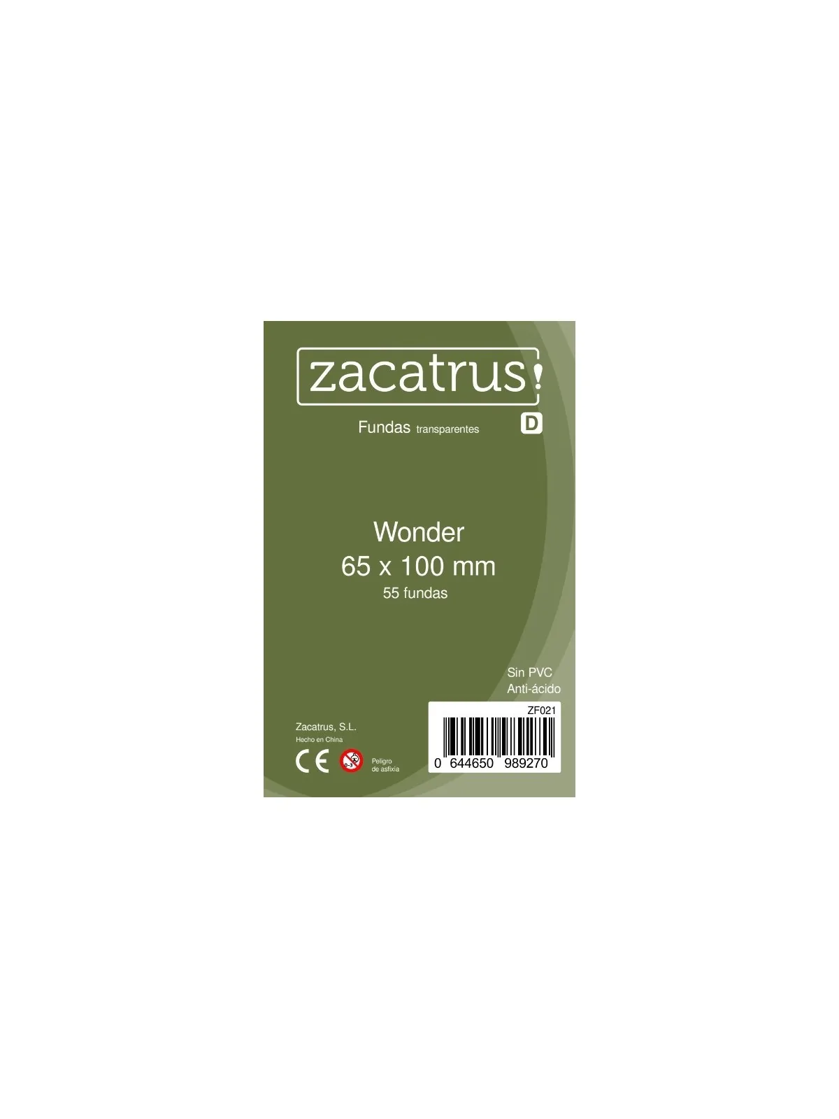 Fundas Zacatrus Wonder (65 mm X 100 mm) (55 uds) de Zacatrus en Fundas | La Cueva Roja