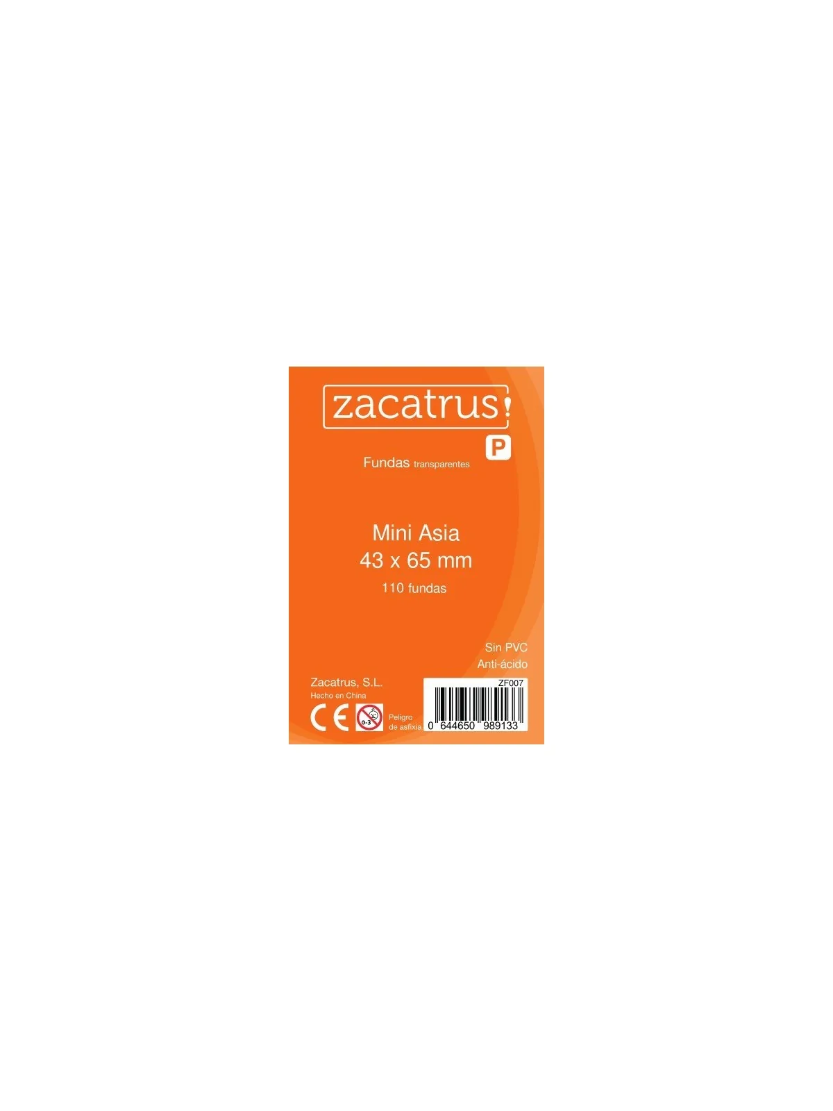 Fundas Zacatrus Mini Asia (43 mm X 65 mm) (110 uds) de Zacatrus en Fundas | La Cueva Roja