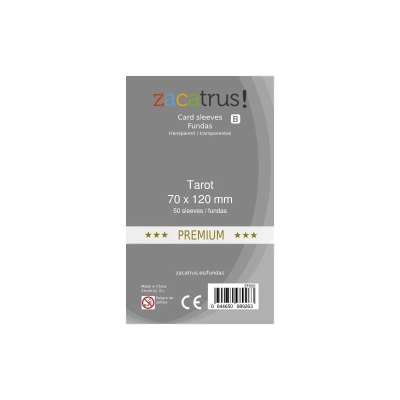 Fundas Zacatrus Tarot Premium (70x120mm) (55) de Zacatrus en Fundas | La Cueva Roja