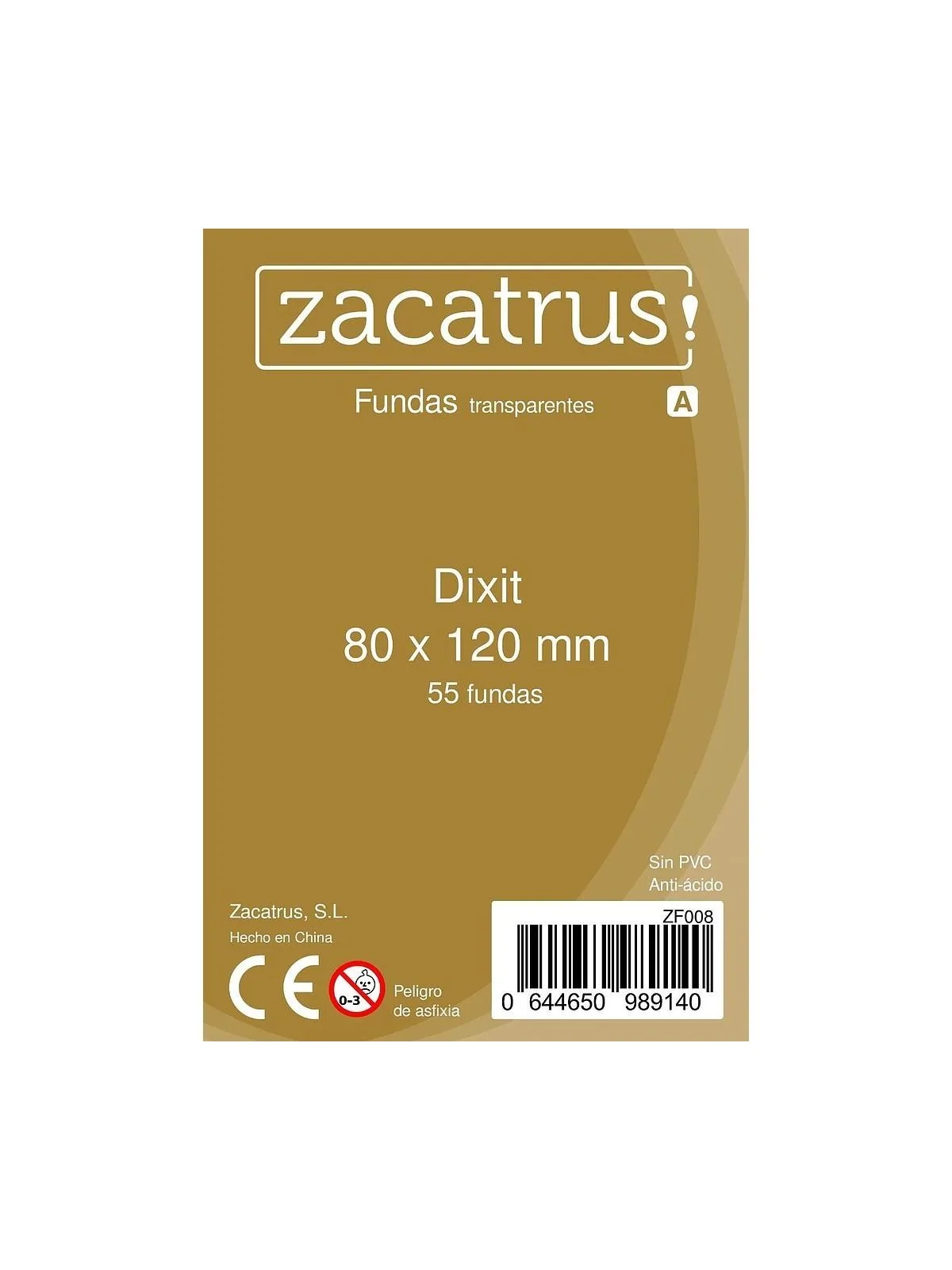 Fundas Zacatrus Dixit (80 mm X 120 mm) (55 uds) de Zacatrus en Fundas | La Cueva Roja