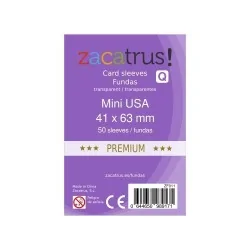 Fundas Zacatrus Mini USA Premium (41 mm X 63 mm) (55 uds) de Zacatrus en Fundas | La Cueva Roja