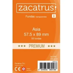 Fundas Zacatrus Asia Premium (57,5 mm x 89 mm) (55 uds) de Zacatrus en Fundas | La Cueva Roja