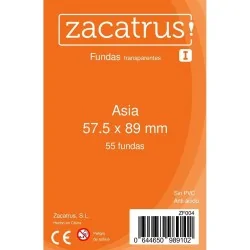 Fundas Zacatrus Asia (57,5 mm x 89 mm) (55 uds) de Zacatrus en Fundas | La Cueva Roja