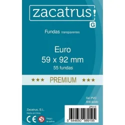 Fundas Zacatrus Euro Premium (59 mm X 92 mm) (55 uds) de Zacatrus en Fundas | La Cueva Roja