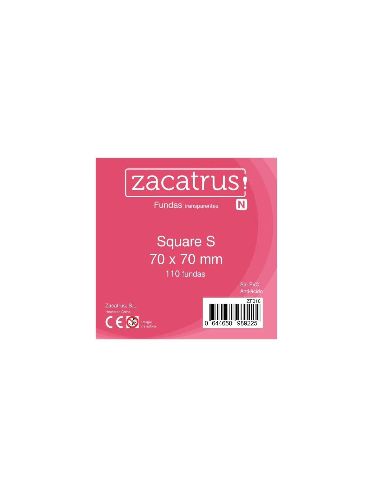 Fundas Zacatrus Square S (Cuadrada Pequeña) (110 unidades) de Zacatrus en Fundas | La Cueva Roja
