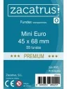 Fundas Zacatrus Mini Euro Premium (45mm x 68mm) (55 uds) de Zacatrus en Fundas | La Cueva Roja