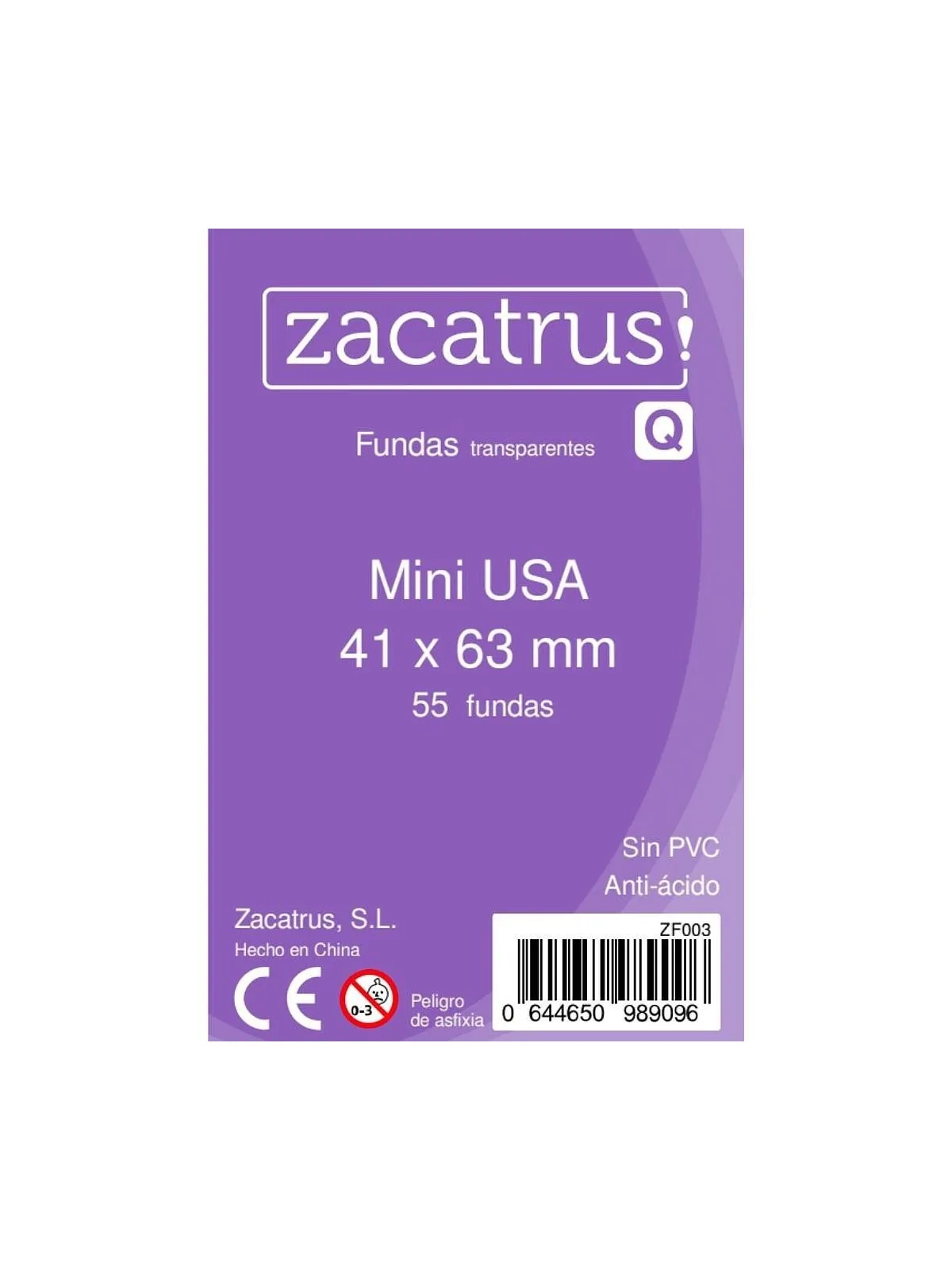 Fundas Zacatrus Mini USA (41 mm x 63 mm) de Zacatrus en Fundas | La Cueva Roja
