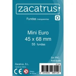 Fundas Zacatrus Mini Euro (45 x 68 mm) (55 uds) de Zacatrus en Fundas | La Cueva Roja