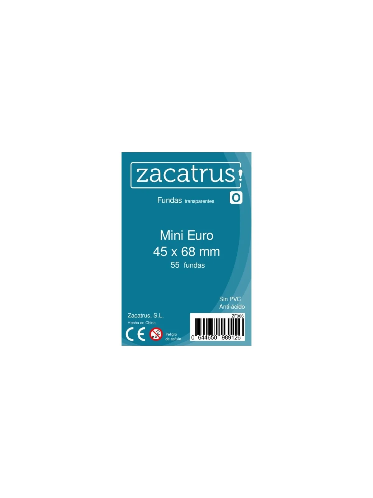 Fundas Zacatrus Mini Euro (45 x 68 mm) (55 uds) de Zacatrus en Fundas | La Cueva Roja