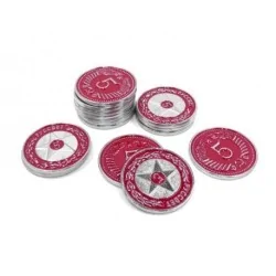 Scythe: Metal Promos Red Coins $5 de Maldito Games en Otros | La Cueva Roja