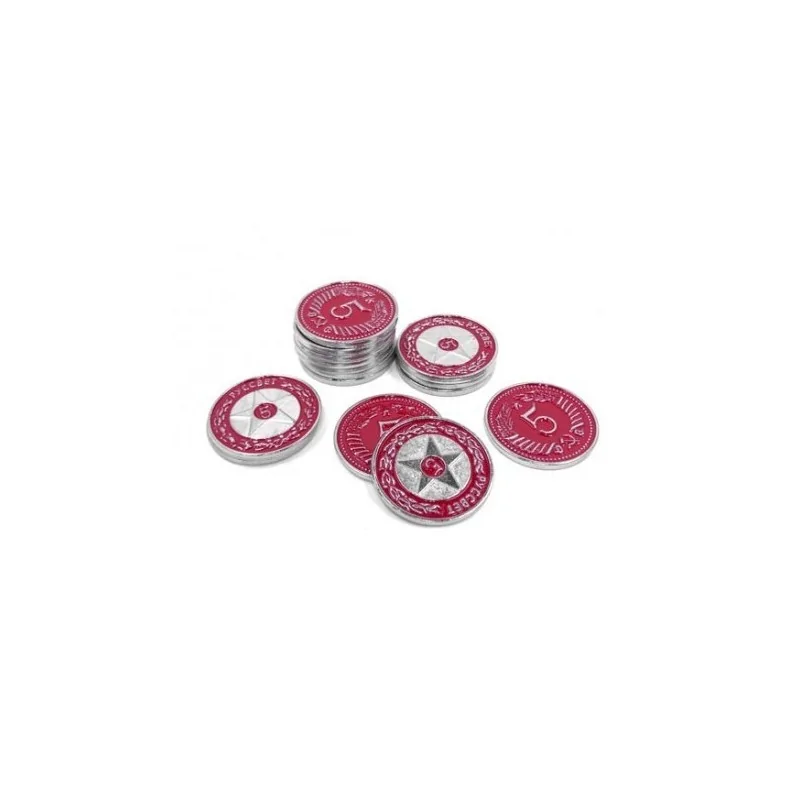 Scythe: Metal Promos Red Coins $5 de Maldito Games en Otros | La Cueva Roja