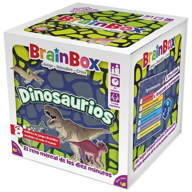 BrainBox Dinosaurios de Green Board Games en Juegos de Cartas | La Cueva Roja
