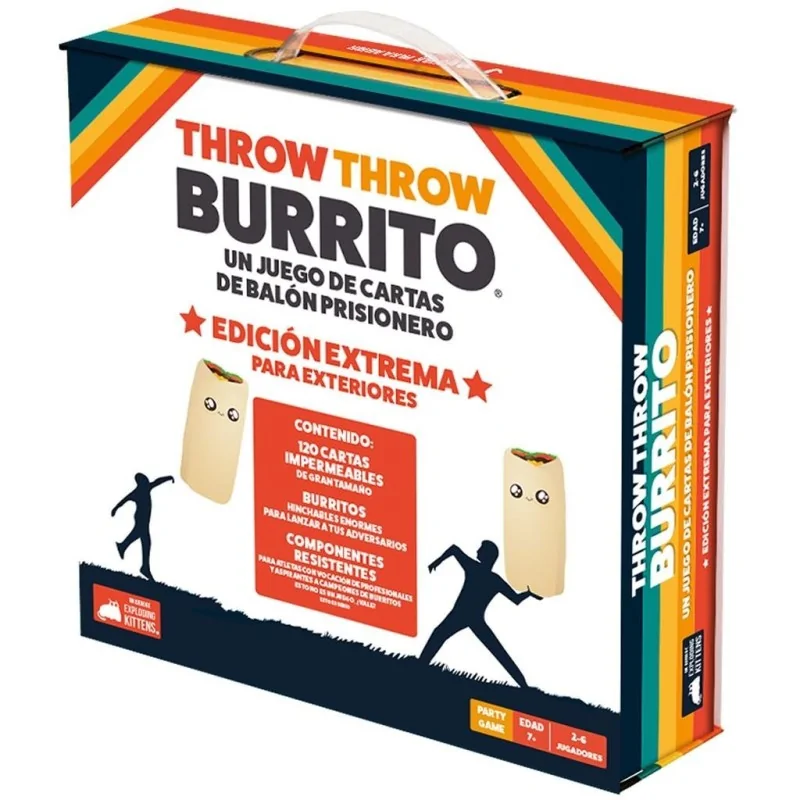 Throw Throw Burrito Ed. Extrema para Exteriores de Exploding Kittens en Juegos de Tablero | La Cueva Roja