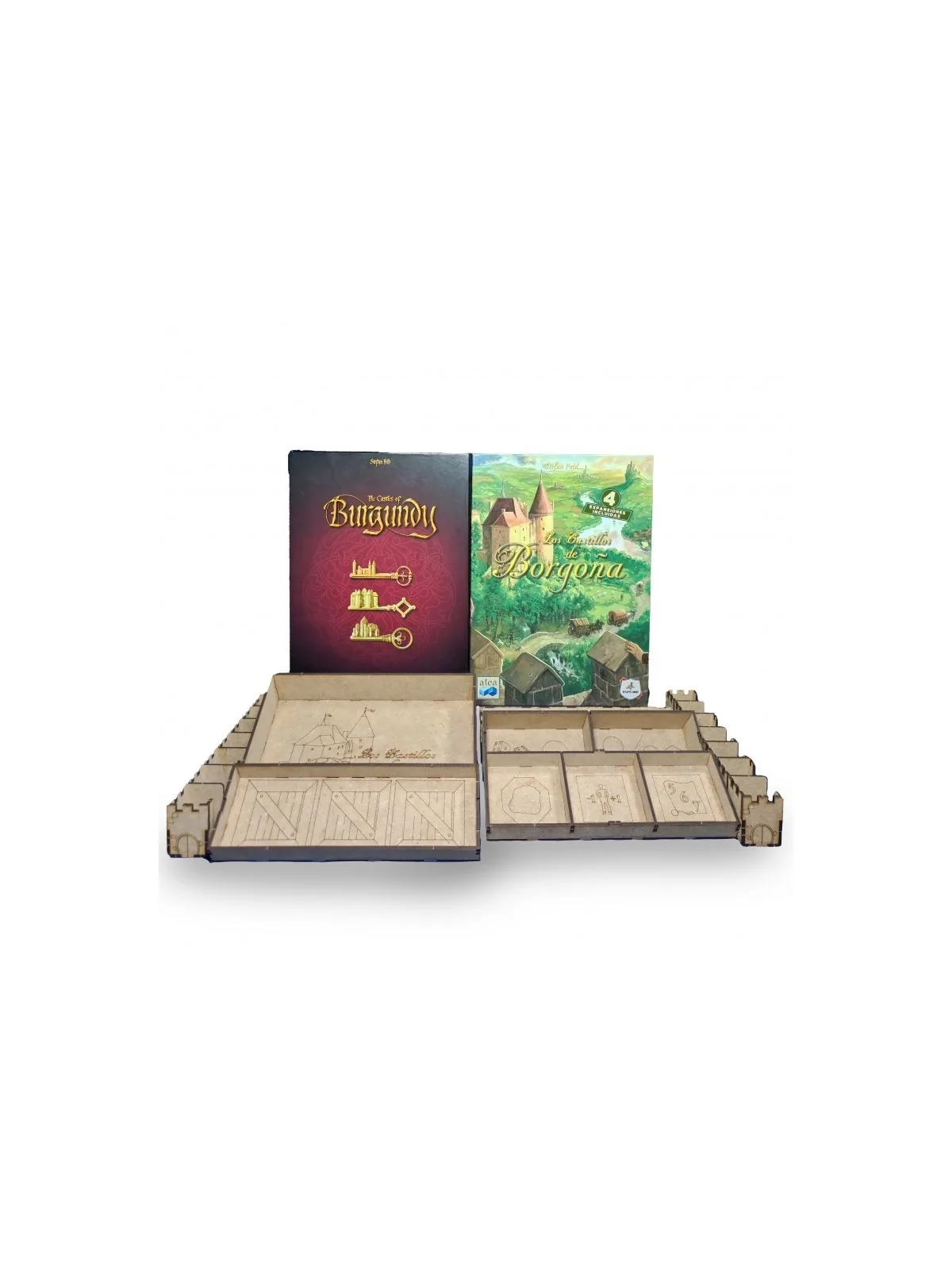 Inserto Compatible con Los Castillos de Borgoña (Edición Maldito Games o Edición 20 Aniversario) de WithOut Mess en Insertos | L