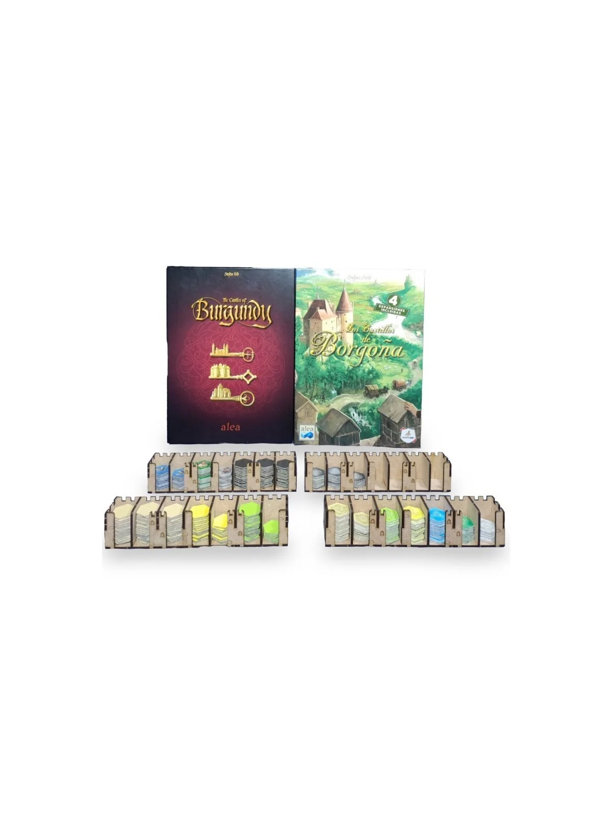 Inserto Compatible con Los Castillos de Borgoña (Edición Maldito Games o Edición 20 Aniversario) de WithOut Mess en Insertos | L