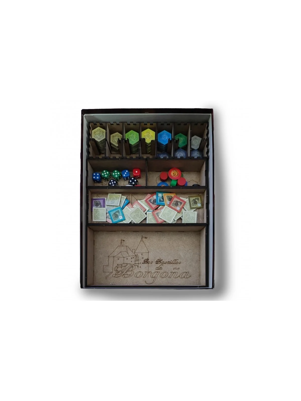 Inserto Compatible con Los Castillos de Borgoña (Edición Maldito Games o Edición 20 Aniversario) de WithOut Mess en Insertos | L