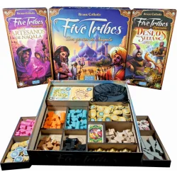 Inserto Compatible con Five Tribes (Base+Expansiones1y2) de WithOut Mess en Insertos | La Cueva Roja
