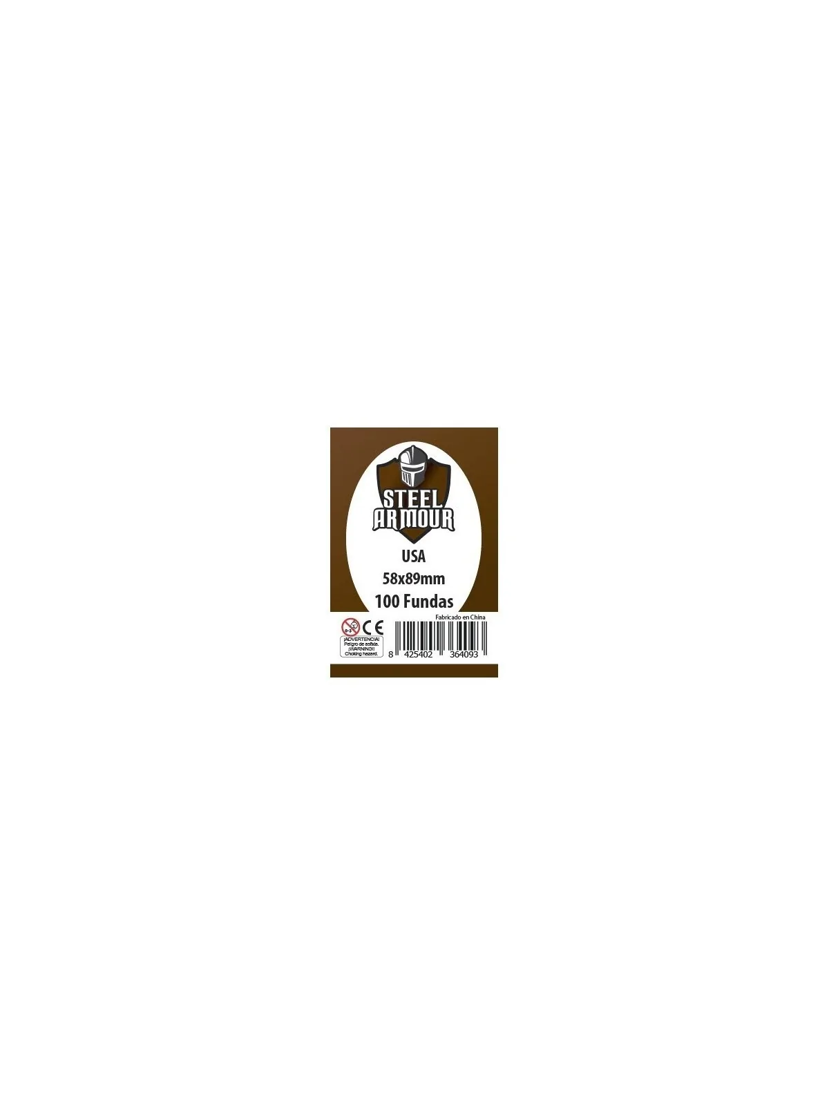 Steel Armour USA (Pack of 100) (58x89mm) de Steel Armour en Fundas | La Cueva Roja