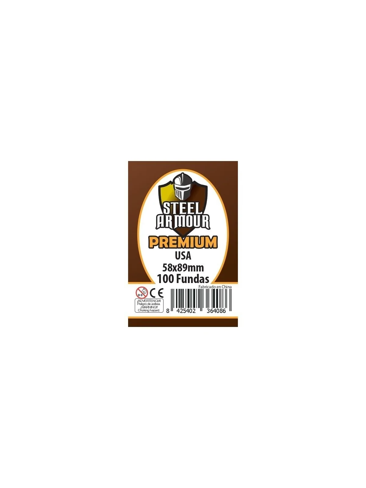 Steel Armour USA Premium (Pack of 100) (58x89mm) de Steel Armour en Fundas | La Cueva Roja