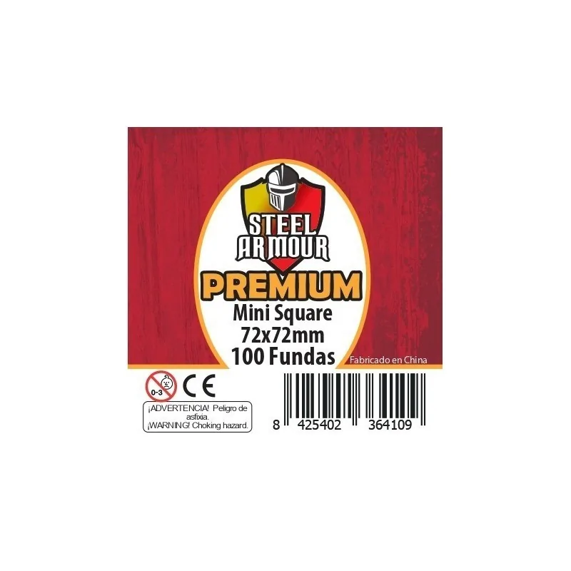 Steel Armour Square Mini Premium (Pack of 100) (72x72mm) de Steel Armour en Fundas | La Cueva Roja