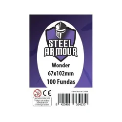 Steel Armour Wonder (Pack of 100) (67x102mm) de Steel Armour en Fundas | La Cueva Roja