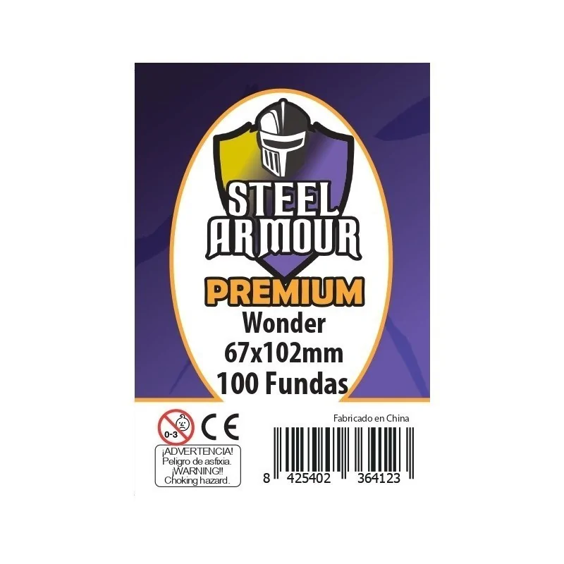 Steel Armour Wonder Premium (Pack of 100) (67x102mm) de Steel Armour en Fundas | La Cueva Roja