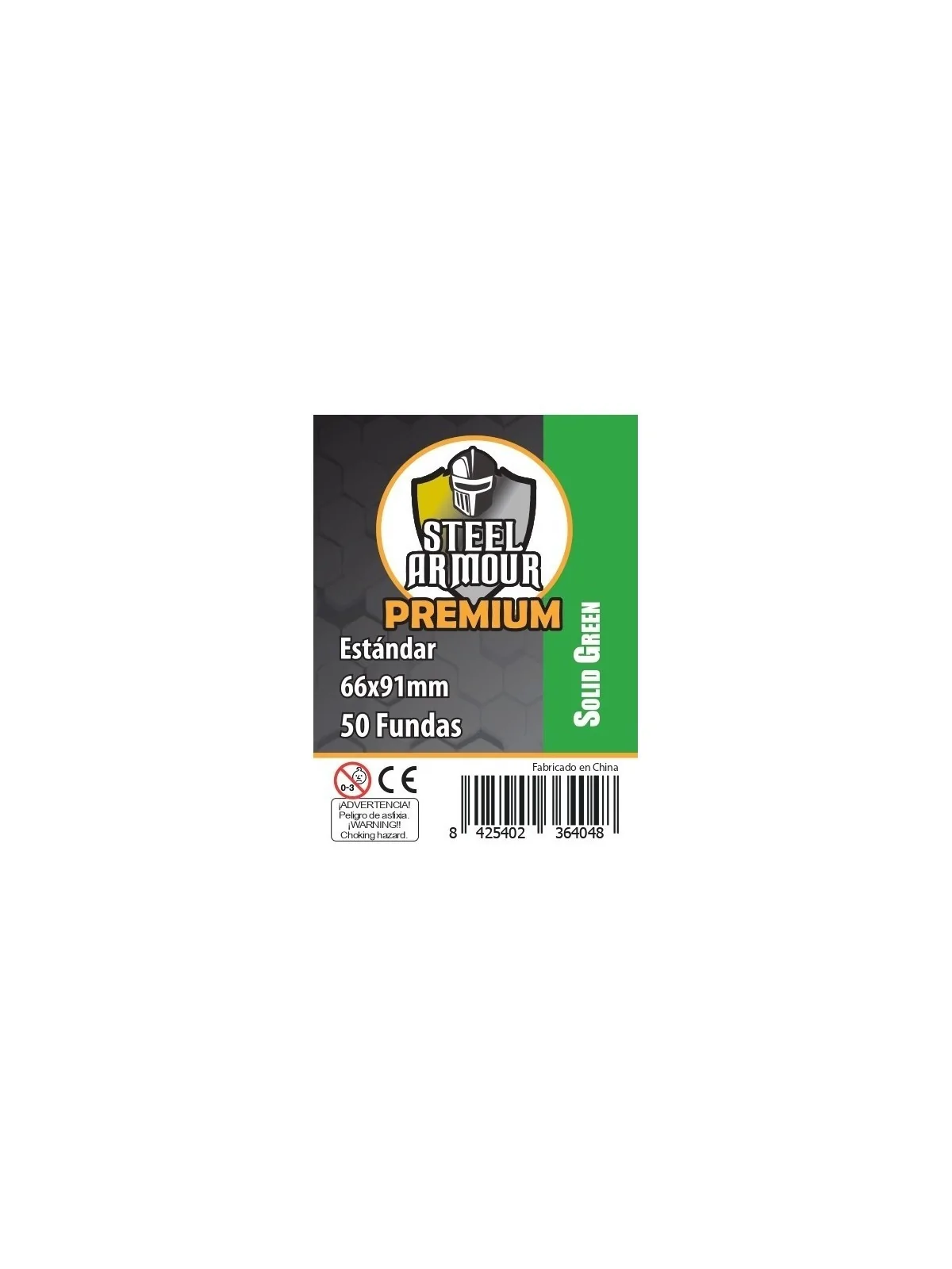 Steel Armour Opaca - Verde Premium (Pack of 50) (66x91mm) de Steel Armour en Fundas | La Cueva Roja
