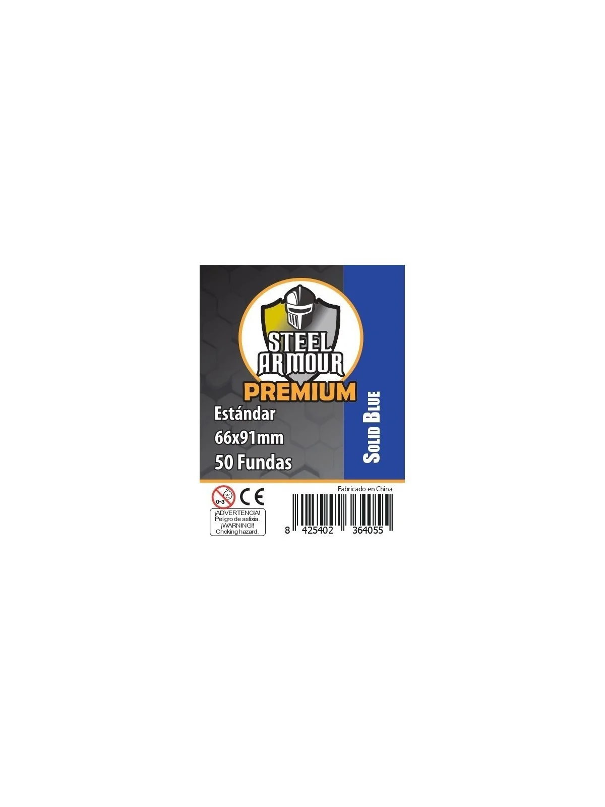 Steel Armour Opaco - Azul Premium (Pack of 50) (66x91mm) de Steel Armour en Fundas | La Cueva Roja