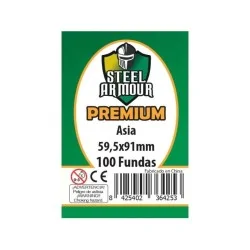 Steel Armour Asia Premium (Pack of 100) (59,5x91mm) de Steel Armour en Fundas | La Cueva Roja