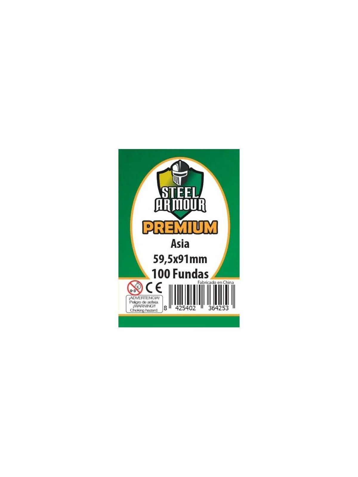 Steel Armour Asia Premium (Pack of 100) (59,5x91mm) de Steel Armour en Fundas | La Cueva Roja