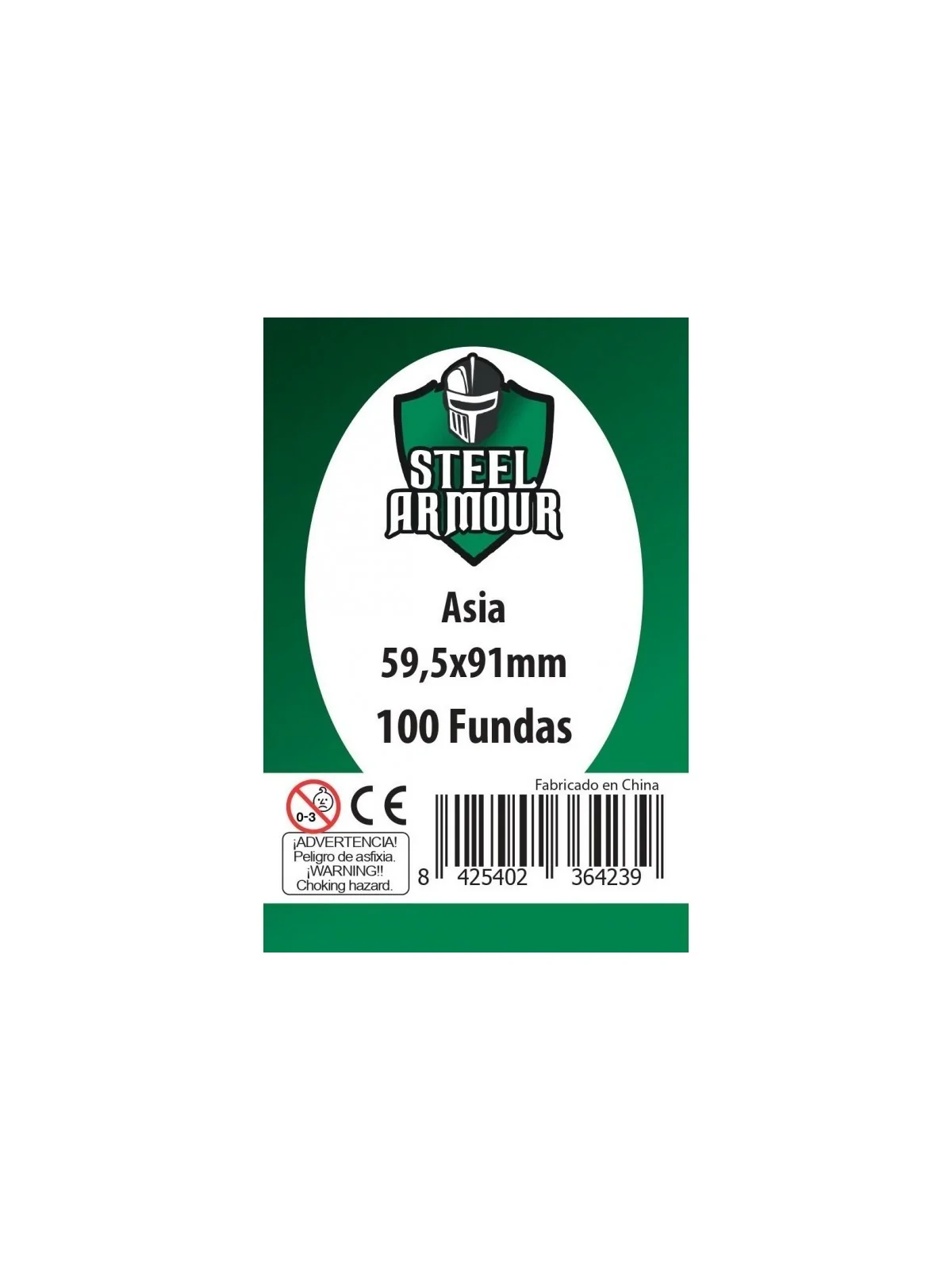Steel Armour Asia (Pack of 100) (59,5x91mm) de Steel Armour en Fundas | La Cueva Roja
