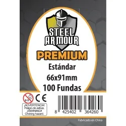 Steel Armour Estándar Premium (Pack of 100) (66x91mm) de Steel Armour en Fundas | La Cueva Roja