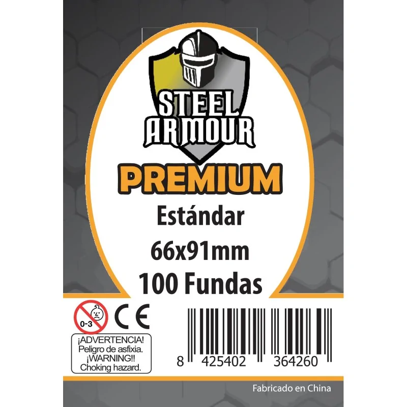 Steel Armour Estándar Premium (Pack of 100) (66x91mm) de Steel Armour en Fundas | La Cueva Roja