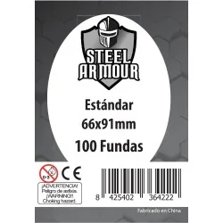 Steel Armour Estándar (Pack of 100) (66x91mm) de Steel Armour en Fundas | La Cueva Roja