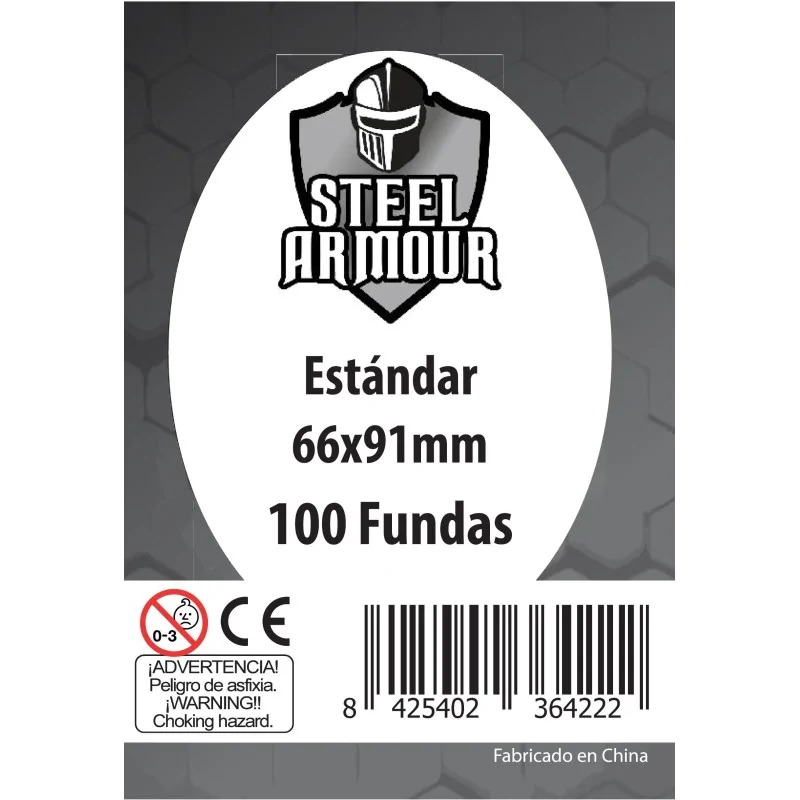 Steel Armour Estándar (Pack of 100) (66x91mm) de Steel Armour en Fundas | La Cueva Roja