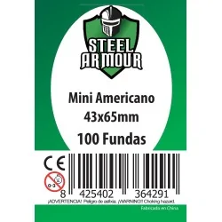 Steel Armour Mini Americano (Pack of 100) (43x65mm) de Steel Armour en Fundas | La Cueva Roja