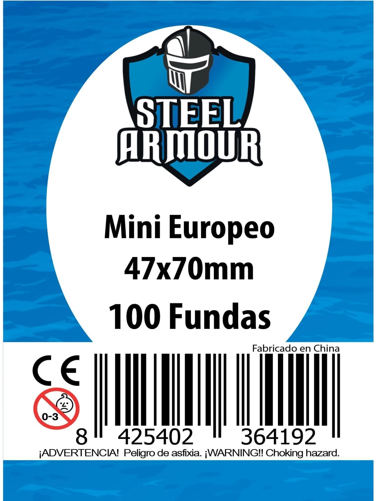 Steel Armour Mini Europeo (Pack of 100) (47x70mm) de Steel Armour en Fundas | La Cueva Roja