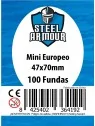 Steel Armour Mini Europeo (Pack of 100) (47x70mm) de Steel Armour en Fundas | La Cueva Roja