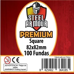 Steel Armour Square Premium (Pack of 100) (82x82mm) de Steel Armour en Fundas | La Cueva Roja