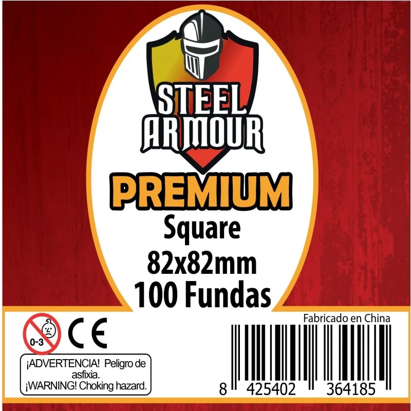 Steel Armour Square Premium (Pack of 100) (82x82mm) de Steel Armour en Fundas | La Cueva Roja