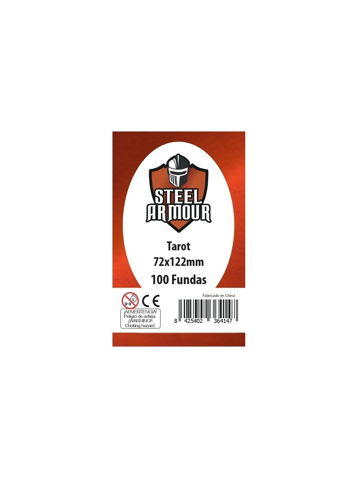 Steel Armour Tarot (Pack of 100) (72x122mm) de Steel Armour en Fundas | La Cueva Roja