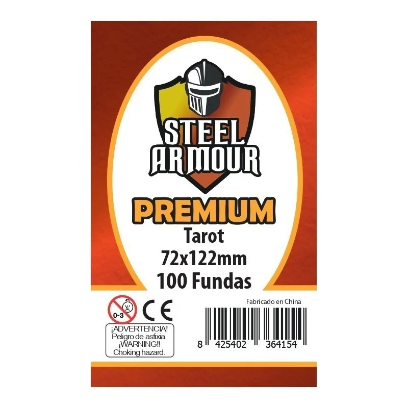 Steel Armour Tarot Premium (Pack of 100) (72x122mm) de Steel Armour en Fundas | La Cueva Roja