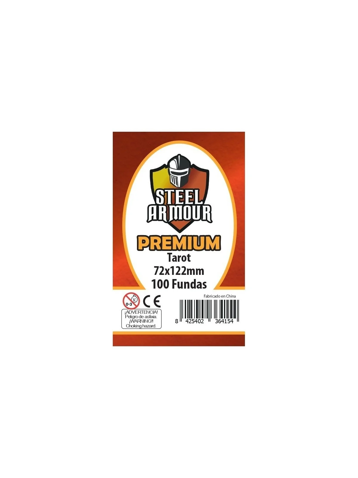 Steel Armour Tarot Premium (Pack of 100) (72x122mm) de Steel Armour en Fundas | La Cueva Roja