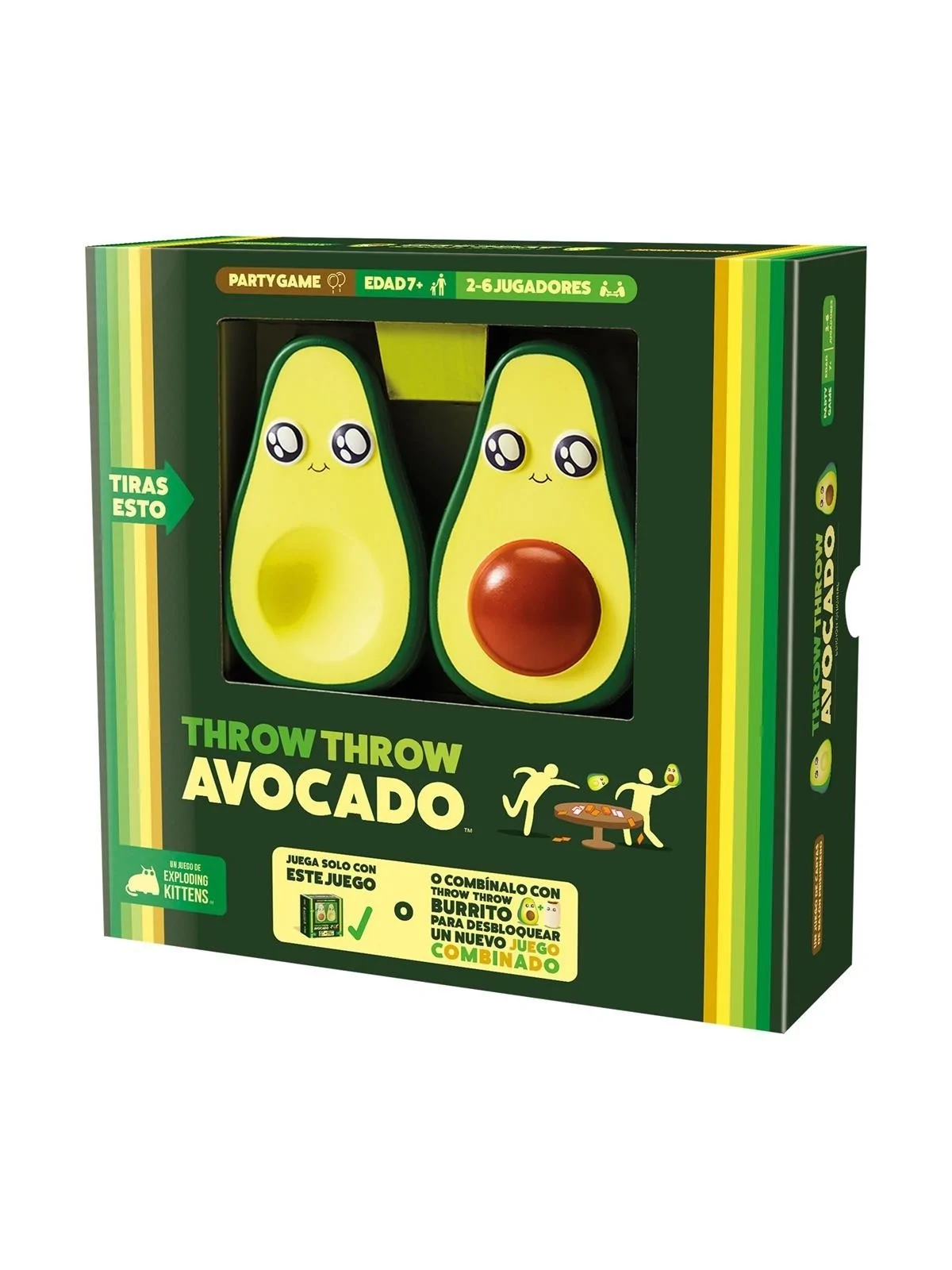 Throw Throw Avocado de Exploding Kittens en Juegos de Cartas | La Cueva Roja