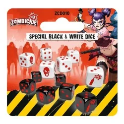 Zombicide Segunda Edición: Special B/W Dice de CMON en Dados | La Cueva Roja