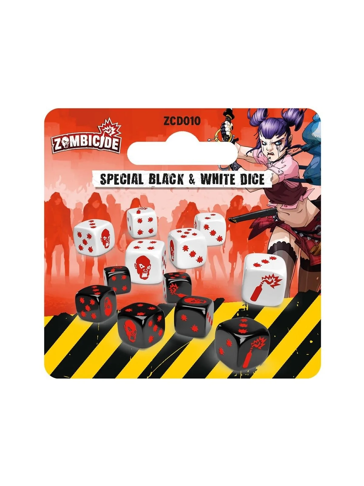 Zombicide Segunda Edición: Special B/W Dice de CMON en Dados | La Cueva Roja