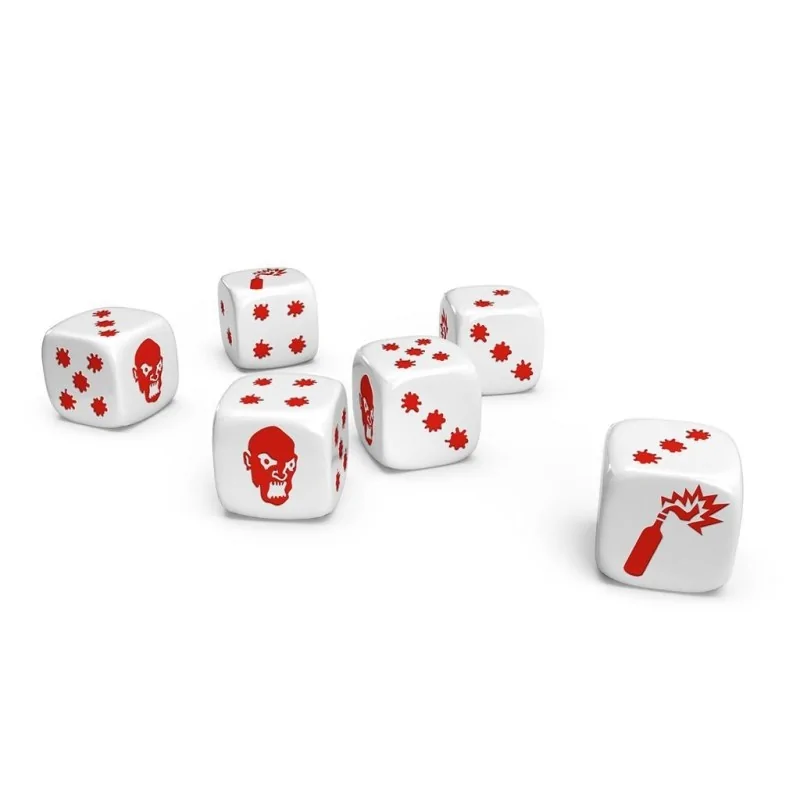 Zombicide Segunda Edición: Special B/W Dice de CMON en Dados | La Cueva Roja