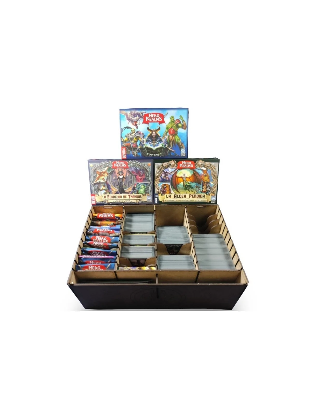 Caja Compatible con Hero Realms (Base + Expansiones) [Inserto] de WithOut Mess en Insertos | La Cueva Roja